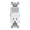 thumbnail image 2 of 1 Pc, Leviton Decora 15 Amps 125 V White Outlet/Guide Light 5-15R 1 Pk, 2 of 2