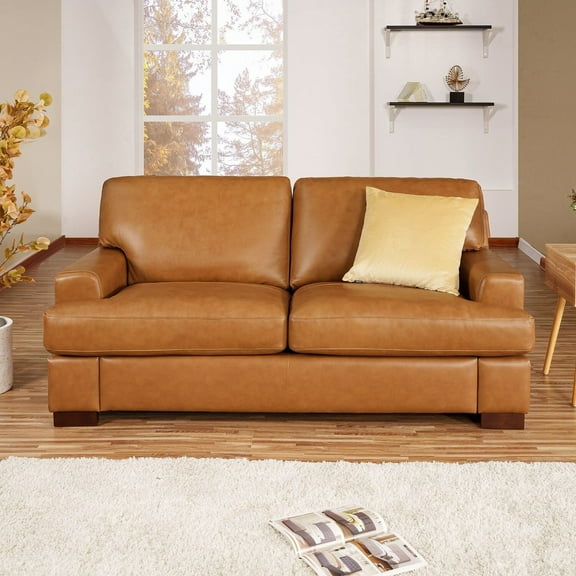Siggy Genuine Leather Sofa Set for Living Room - Oversized leather sofa for Luxurious Comfort & Durability for Any Space