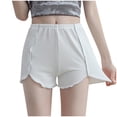 thumbnail image 2 of pxiakgy short de Sécurité Mode Femme slim Décontracté Extensible Blanc + 4TG, 2 of 7