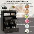 thumbnail image 5 of YYAo Pet Feeder Station with Stainless Steel Bowl-Coffee, 5 of 8
