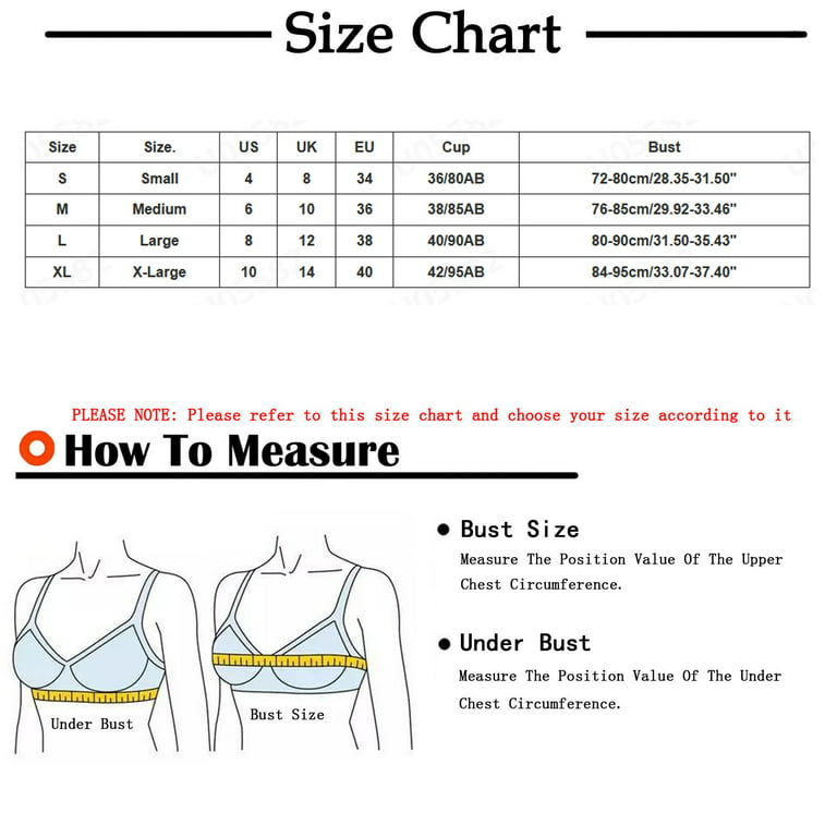 YWDJ Everyday Bras for Women Push Up No Underwire Plus Size Everyday for  Sagging Breasts Breathable Ladies Without Steel Rings Medium Cup Large Size