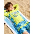 thumbnail image 4 of Aideaone 2 Piece Boy's Swimsuit Set Long Sleeve Kids Rash Guard Bathing Suit Swimswear with Swim Trunks for 8-12Y, 4 of 5