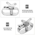 thumbnail image 2 of 2pcs Winter Pool Cover Winch Swimming Pool Cover Winch Pool Cover Cable Fastener, 2 of 6