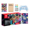thumbnail image 1 of Nintendo Switch Mario Kart 8 Deluxe Bundle: Red/Blue Console, Mario Kart 8 & Membership, Just Dance 2022, Mytrix Wireless Pro Controller Blue Bamboo and Accessories, 1 of 8