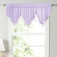 thumbnail image 6 of SPRING PARK Solid Color Shape Window Toppers Valances Semi Sheer Half Window Curtains for Bedroom Small Window Decor, 6 of 7