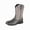 Gray, variant on Men's Embroidered Western Cowboy Mid Calf Boots, Stacked Heel Low Block Heel Casual Outdoor Work Boots