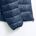 thumbnail image 4 of qelini Quilted Jacket for Men Long Sleeve Coats Letter Print Hooded Zip up Jackets Dressy Casual Warm Outerwear, 4 of 5