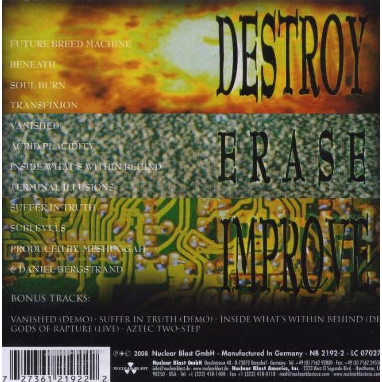 Destroy Erase Improve: Reloaded (Remaster) - Walmart.com