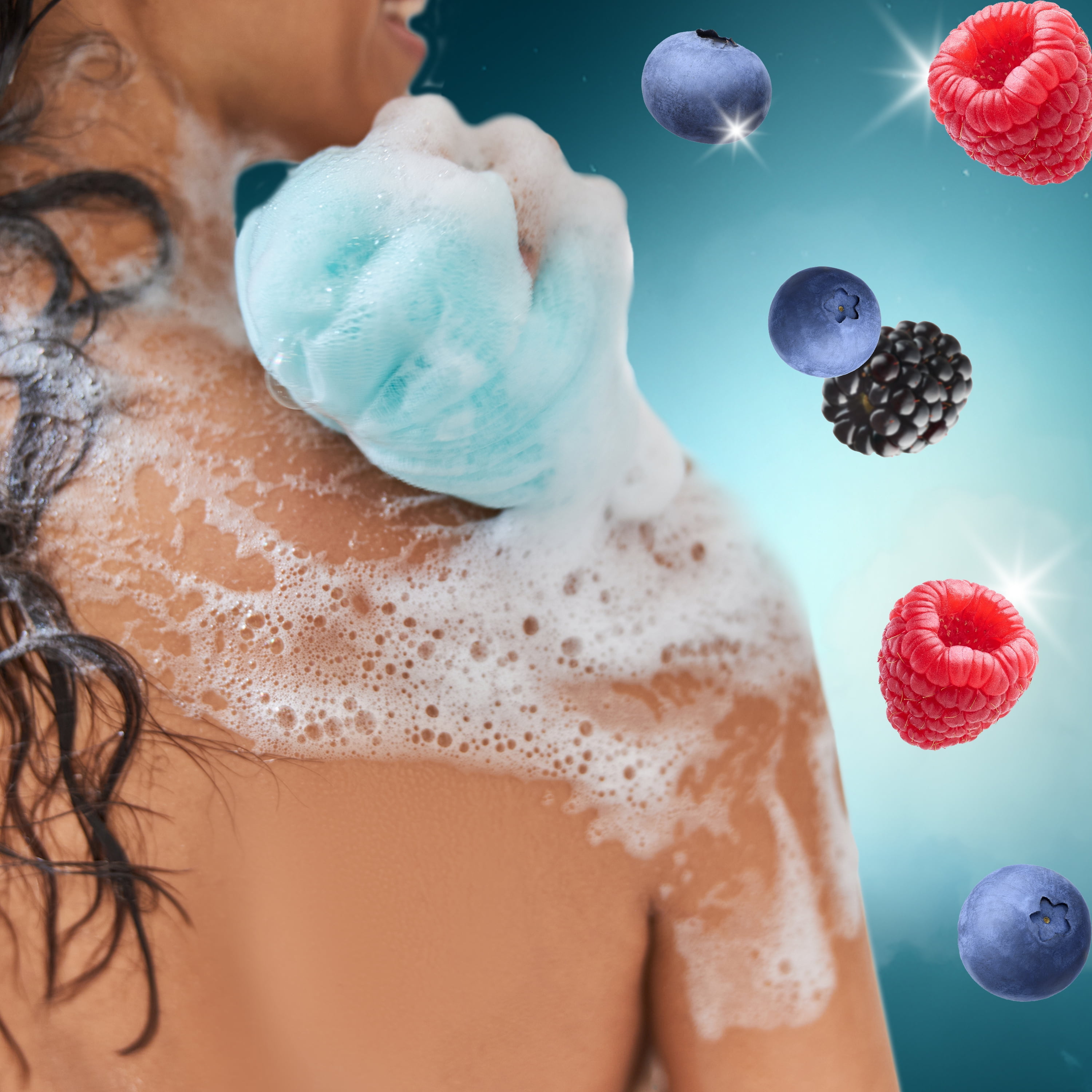 Bodycology Moonlight Berries 2-in-1 Body Wash & Bubble Bath, 16 fl oz