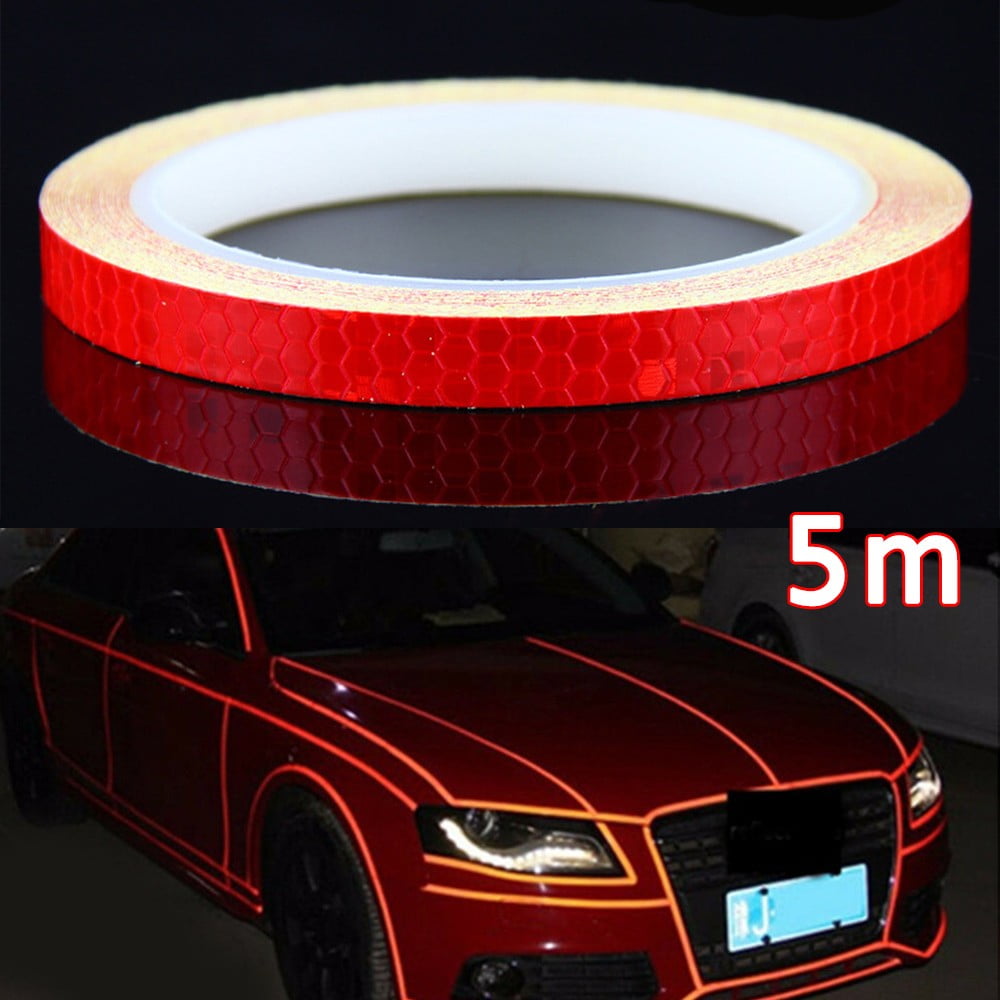 5M Car Reflective Body SelfAdhesive Glow Strip Vinyl Neon Tape Decals ...