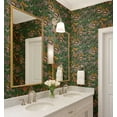 thumbnail image 7 of S4Sassy Self-Stick Decorative Boho Wallpaper, Retro Botanical Floral Wall Paper, Vinyl Waterproof Contact Paper, Gray, 25"X 240" Removable Renter Friendly Walls Covering For Bedroom, Dining Room, 7 of 7
