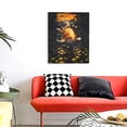 thumbnail image 4 of Sikiie Golden Koi And Treasure Print Canvas Decorative Hanging Painting, Anti-shrinkage Hanging Frame, Suitable for Home, Office Wall Decorations, 4 of 6