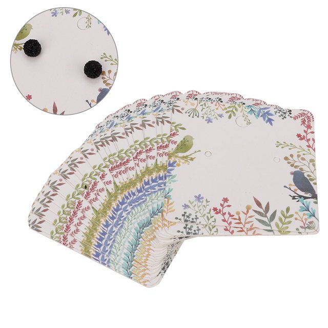 Jewelry Paper Cards, Wide Application 100Pcs Jewelry Cards Abrasion Resistant For Hairpins Type A