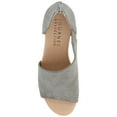 thumbnail image 5 of Journee Womens Aretha Back Heel Zip Peep Toe Wedge Sandals, Widths Available, 5 of 10