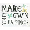thumbnail image 2 of Day, Kellie 24x20 White Modern Wood Framed Museum Art Print Titled - Make Your Own Happiness, 2 of 4