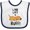 White and Navy, variant on Inktastic Lab Life is Ruff Yellow Lab Boys or Girls Baby Bib