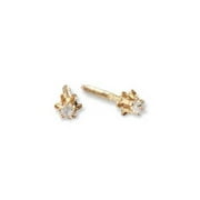 Baby 14kt Gold Diamond Stud Earrings