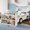Twin + Brown + Light White + MDF + Pine + Plywood, variant on Twin Size Car Bed with Storage Shelves for , Low Profile Platform Bed with Cute Race Car Design, Brown & White, 85.6L x 40.6W x 42.5H