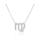 thumbnail image 2 of Guardurnaity Ins Twelve Zodiac Sign Amistad Collar Ins Jewelry Chain Charm Chic Cómodo Personalidad Colgante Accesorio de moda Ropa, zapatos y accesorios Miscelánea Virgo Plata, 2 of 6
