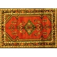 thumbnail image 1 of Ahgly Company Indoor Rectangle Persian Yellow Traditional Area Rugs, 5' x 7', 1 of 4