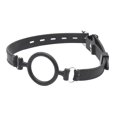 thumbnail image 2 of o ring gag para adultos De Mordaza De De Caucho Negro O Arnés Para La Cabeza Fijación Oral Magideal o ring gag para adultos, 2 of 7