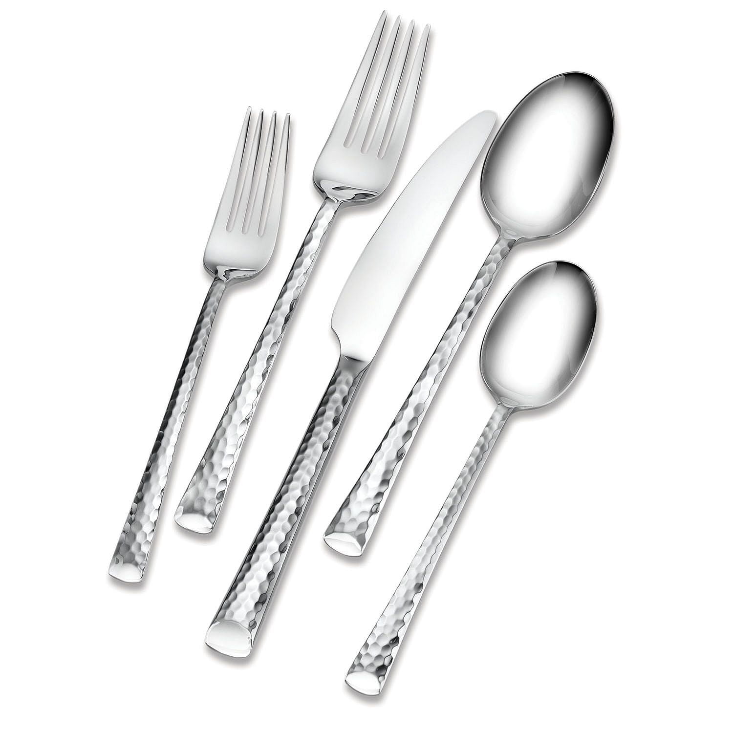 Tomodachi 52Piece Flatware Set, Hammered