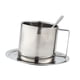 thumbnail image 2 of Juego de cucharas y platos para taza de café de acero inoxidable con aislamiento térmico. ... Juego de 280 ml., 2 of 9