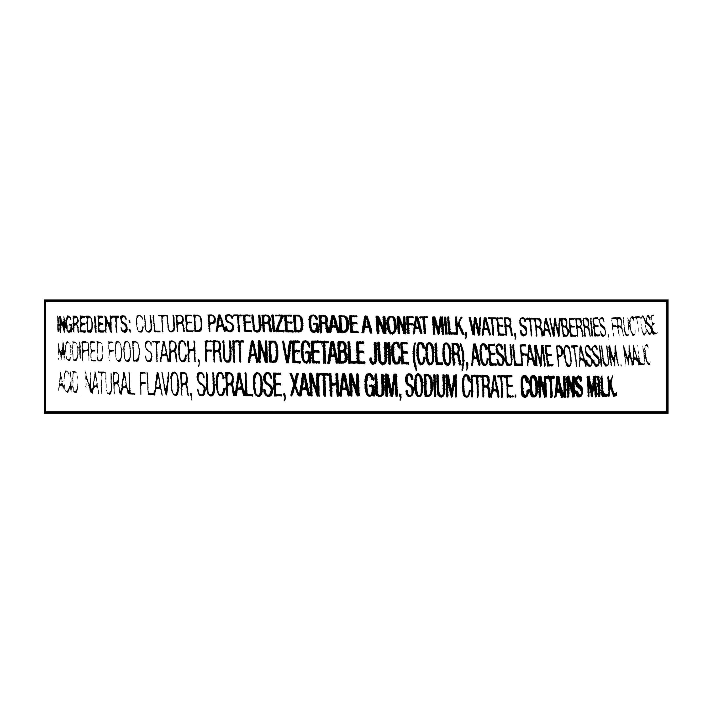 Great Value Strawberry Light Nonfat Greek Yogurt, 5.3 oz Individual Cup