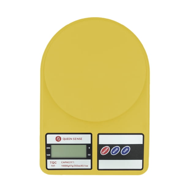 Báscula Digital Gramera 10kg Cocina Repostería Precisión Color Amarillo