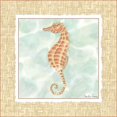 thumbnail image 2 of Zarris, Chariklia 20x20 Gold Ornate Wood Framed with Double Matting Museum Art Print Titled - Ocean Seahorse, 2 of 4
