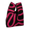 thumbnail image 2 of Bolso de mano bohemio jinwen Bolso de compras de vacaciones reutilizable ligero negro, 2 of 8