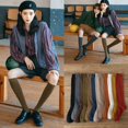 thumbnail image 3 of Calcetines de mujer de color liso estilo japonés, calcetines apilados, calcetines ajustados hasta la rodilla de estilo coreano, calcetines de longitud media para primavera y otoño, 3 of 6