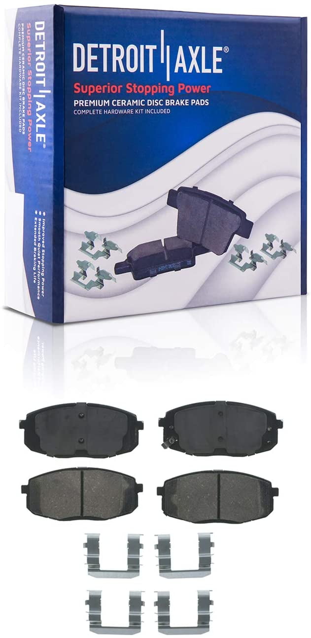 Detroit Axle - Front Brakes Brake Pads Replacement for Hyundai Elantra Kia Forte Koup