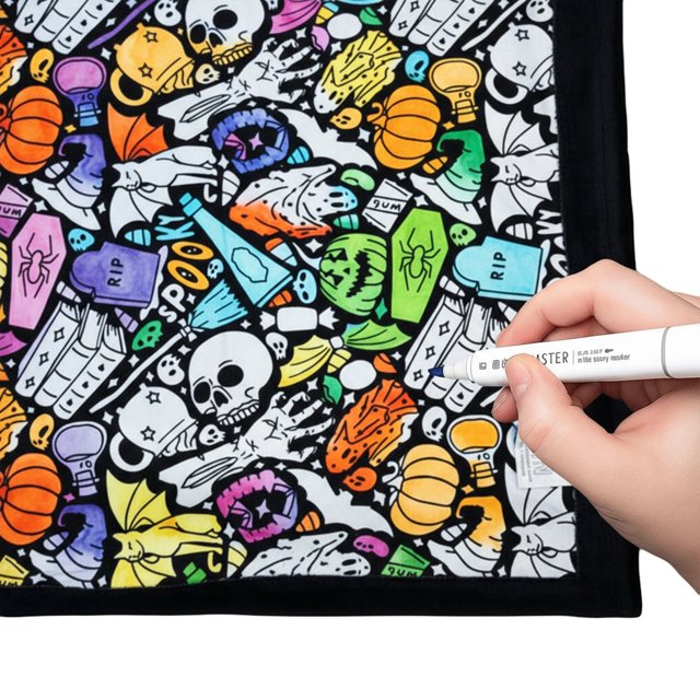Manta para Colorear DIY Con Rotuladores (I)