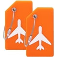 thumbnail image 1 of Silicone Luggage Tag With Name ID Card Perfect to Quickly Spot Luggage Suitcase, 1 of 5