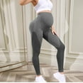 thumbnail image 5 of MKLEKYY Leggins de mujer para vestir Pantalones de maternidad para yoga y uso diario con cintura elástica cómoda para uso activo y activo, 5 of 5