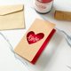 thumbnail image 1 of Sobre de tarjeta hueca para Día de San Valentín, 1 piezas, corazón de amor, rosa, papel Kraft, tarjeta de cumpleaños, propuesta de vacaciones, aniversario, suministro de boda, 1 of 4