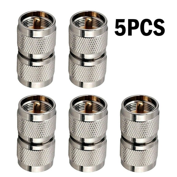 5PC PL259 Male Plug to UHF Male PL-259 RF Coaxial Adapter Connector USAA  