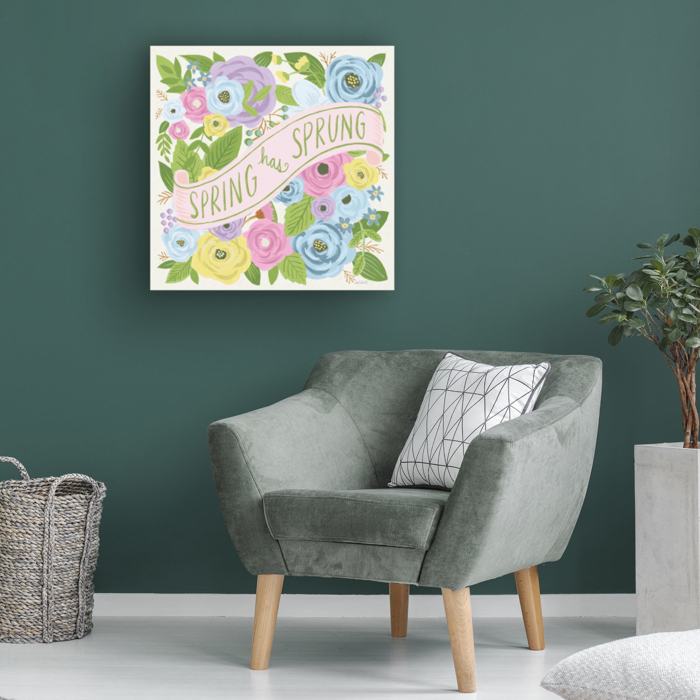 Anne Tavoletti 'Spring Has Sprung I Bright' Canvas Art