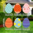 thumbnail image 3 of 2025 Tarjetas de Pascua y huevos Decoración para jardín exterior con inserción | Accesorios festivos para las vacaciones de primavera, 3 of 8