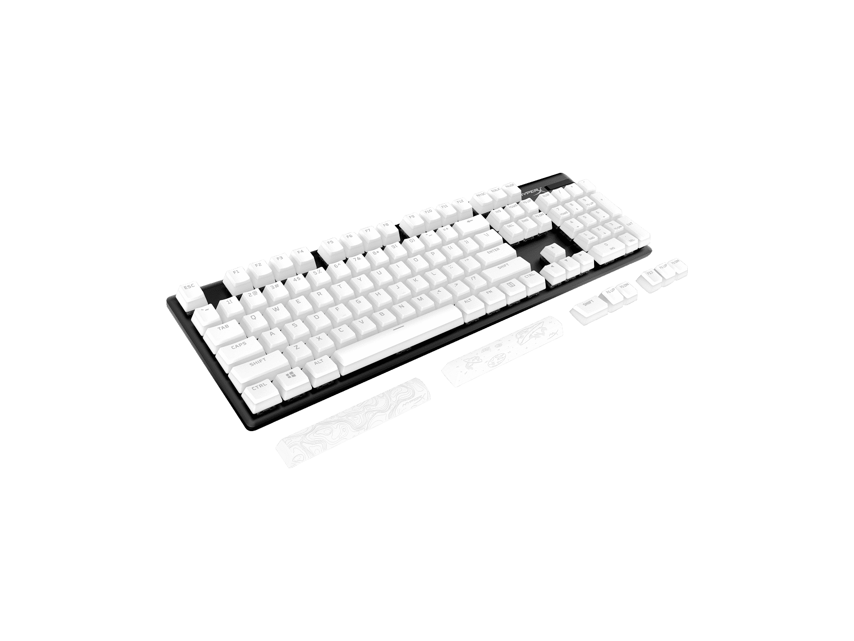 HyperX Pudding Keycaps 2 - Full Key Set - PBT - White (US Layout)