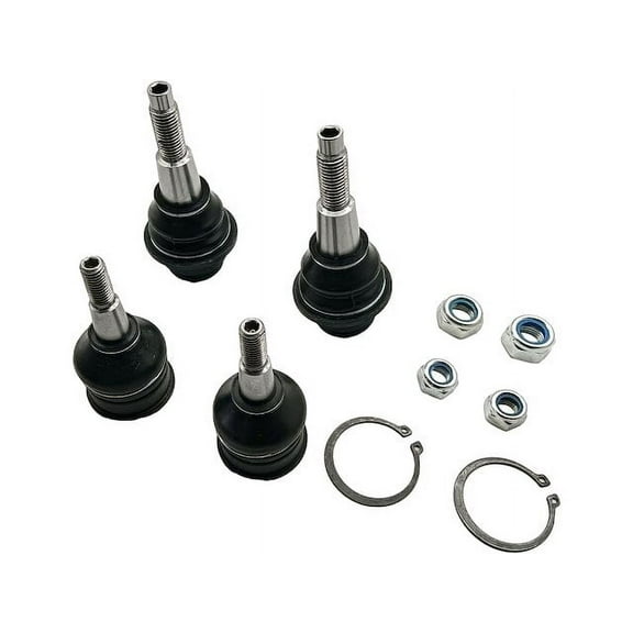 Upper and Lower Ball Joint Kit - 4 Piece - Compatible with 2014 - 2018 Chevy Silverado 1500 (with Stamped Steel Control Arms) 2015 2016 2017