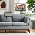 thumbnail image 5 of Modern Luxury Sofa by Black & White Furniture (Grey) - Beautifully Crafted Furniture Perfect for Houses, Condos and Apartment – Easy Assembly, 5 of 7