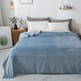 thumbnail image 3 of Style Basics Bed Blanket - Solid Plush - Silky Soft and Cozy, Flannel Fleece Velvet, Baby Blue, Twin 60 X 90, 3 of 6
