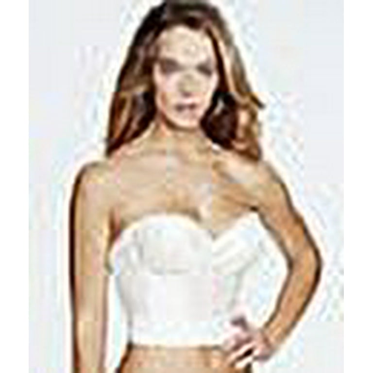 Dominique Intimates Noemi Low Back Strapless Underwire Bustier in White  Size 