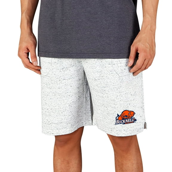 Men's Concepts Sport White/Charcoal Bucknell Bison Throttle Knit Jam Shorts