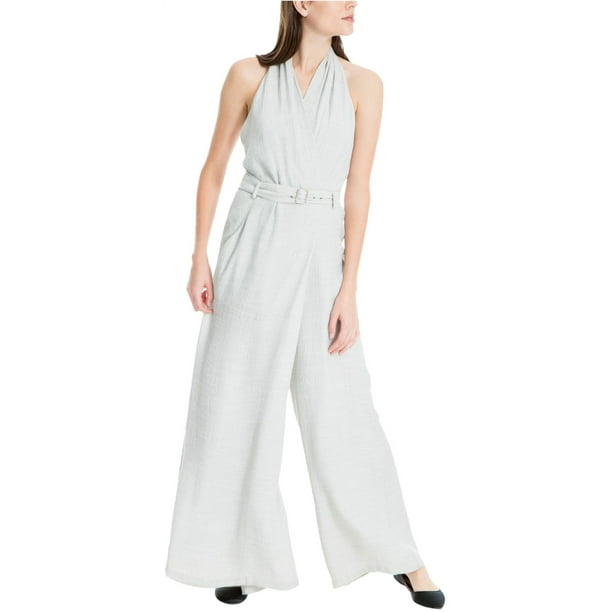 Mono con Cinturón Max Studio London para Mujer Gris Pequeño