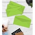 thumbnail image 3 of Lime Green Bright Color #10 Envelopes - Great for Mailing Letters, Business Memos, Invitations, Invoices, Bills | 4 1/8" x 9 1/2" | 50 Envelopes, 3 of 5