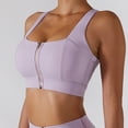 thumbnail image 4 of Sujetador deportivo para ejercicio, correr, correr, a prueba de golpes, Push Up, cremallera frontal, apertura, sujetador de entrenamiento para mujer, 4 of 8