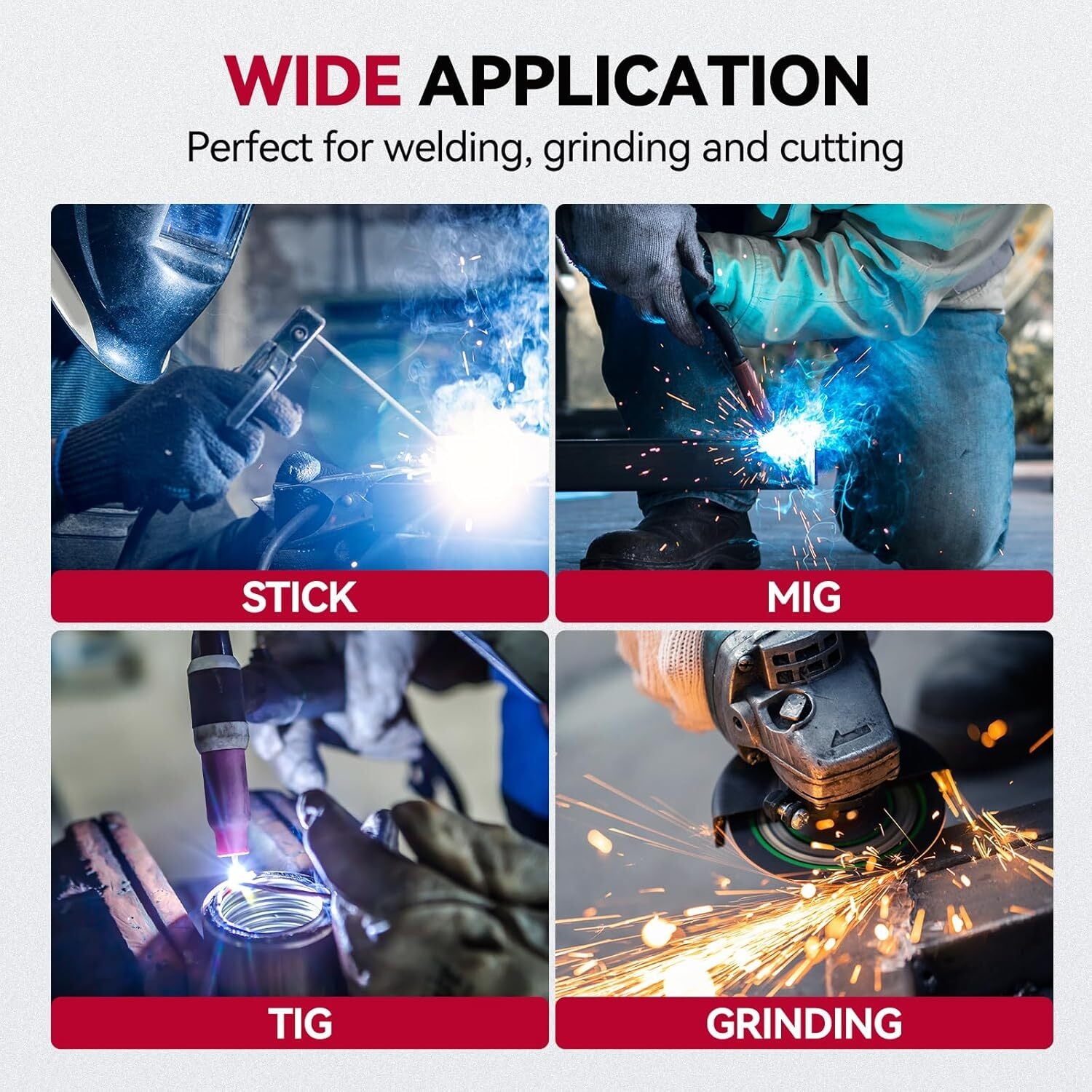 ARCCAPTAIN Auto Darkening Welding Helmet with True Color View, 1/1/1/1 Optical Clarity, 4 Modes (TIG/MIG/ARC), 1/25000s Fast Response